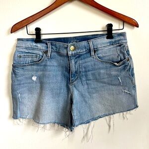 Ann Taylor Loft 4” denim shorts.